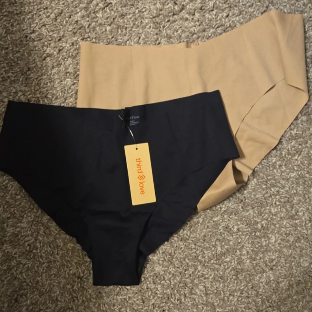 ThirdLove Black and Tan Underwear Duo